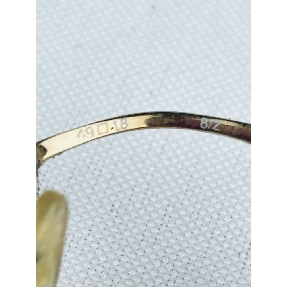 Saks Fifth Avenue‎ Womens Oval Eyeglass Frames  S5A 140T 7FX 130 49 18